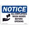 Signmission OSHA Sign, All Employees Wash Hands Before With Symbol, 10in X 7in Aluminum, 7" W, 10" L, Landscape OS-NS-A-710-L-10112 - alternate 1
